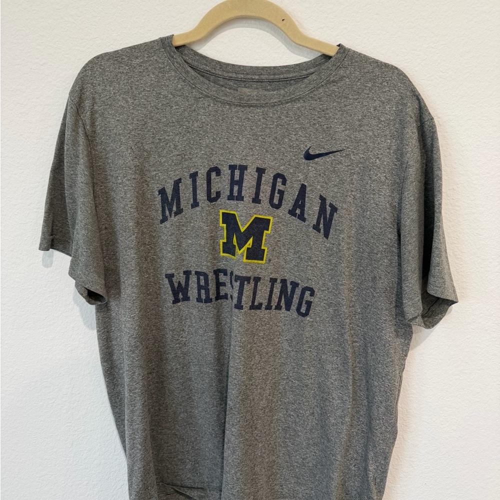 Two Michigan Wrestling Tees
